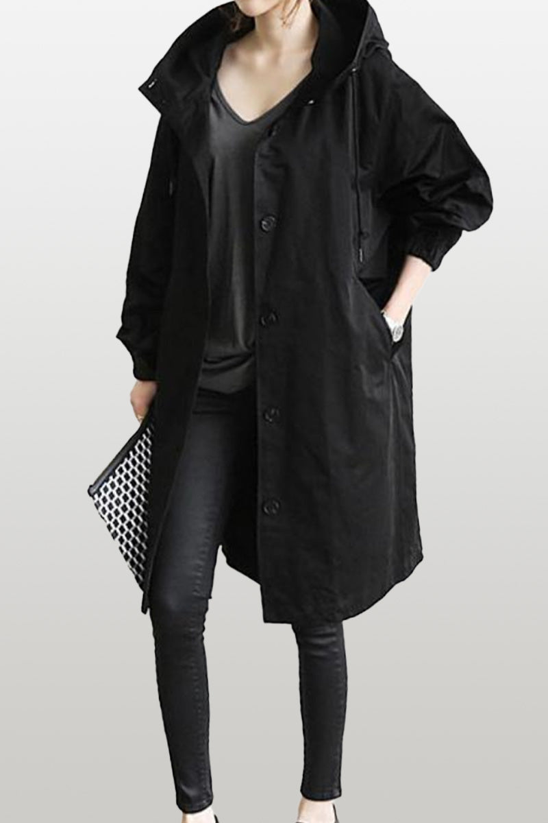 Rachel™ Water-Resistant Oversized Hooded Windbreaker 14