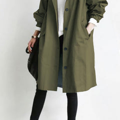 Rachel™ Water-Resistant Oversized Hooded Windbreaker 15