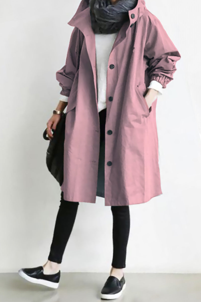 Rachel™ Water-Resistant Oversized Hooded Windbreaker 16
