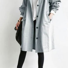 Rachel™ Water-Resistant Oversized Hooded Windbreaker 2