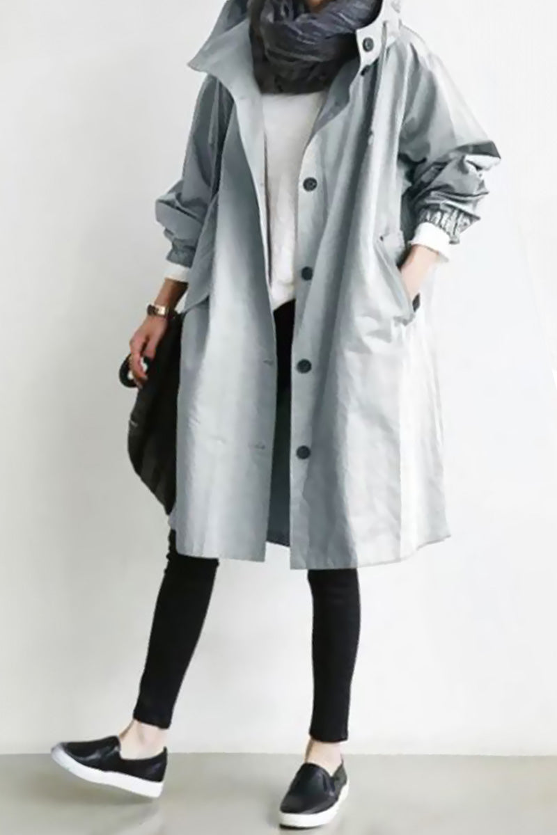 Rachel™ Water-Resistant Oversized Hooded Windbreaker 2