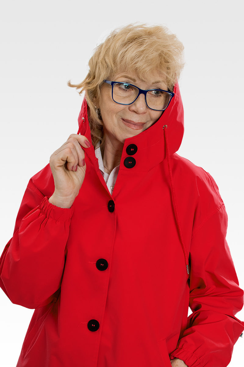 Rachel™ Water-Resistant Oversized Hooded Windbreaker 3