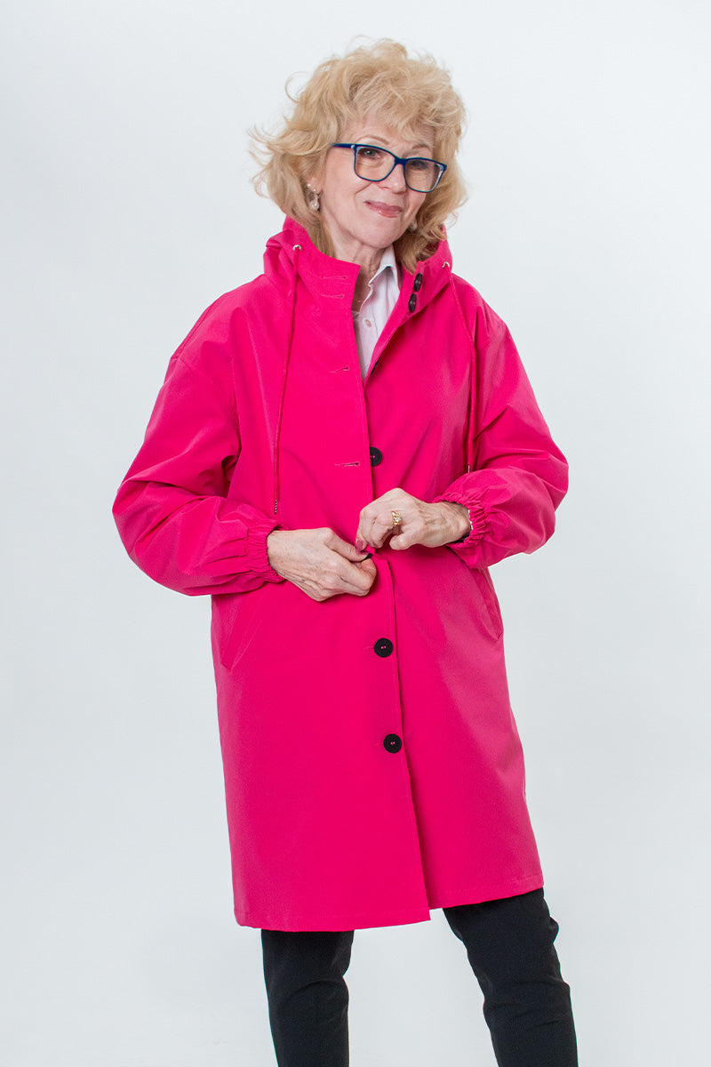 Rachel™ Water-Resistant Oversized Hooded Windbreaker 6