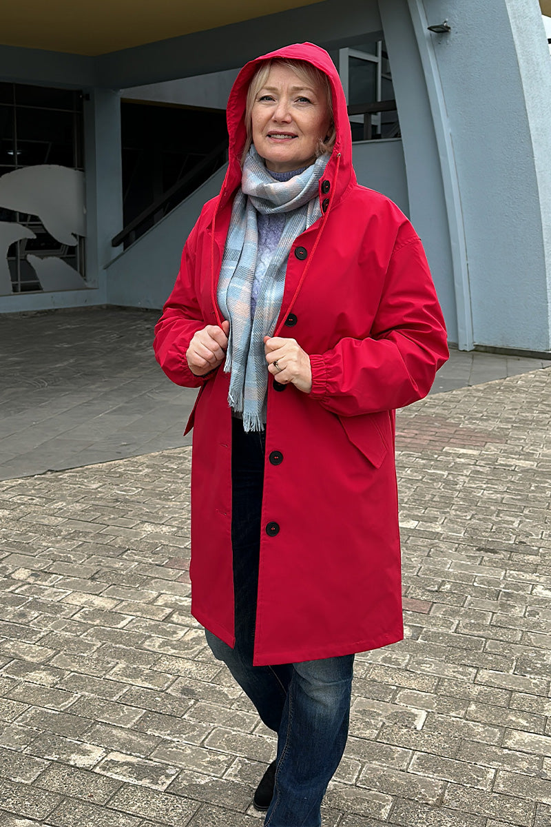 Rachel™ Water-Resistant Oversized Hooded Windbreaker 7