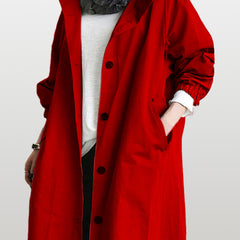 Rachel™ Water-Resistant Oversized Hooded Windbreaker 9