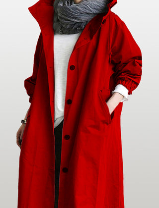 Rachel™ Water-Resistant Oversized Hooded Windbreaker 9