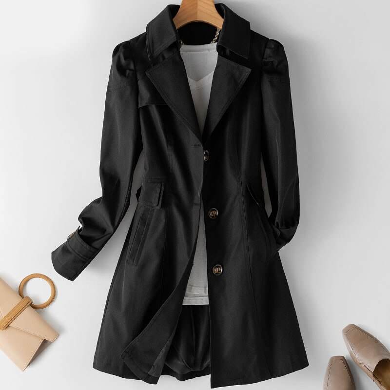 Raphaella™ Mid-Length Trench Coat 2