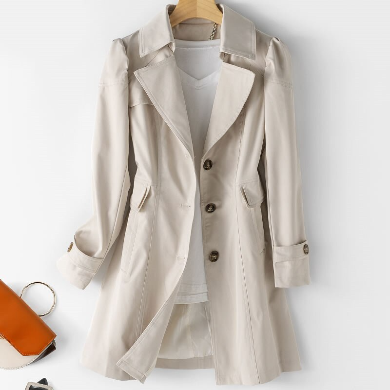 Raphaella™ Mid-Length Trench Coat 3