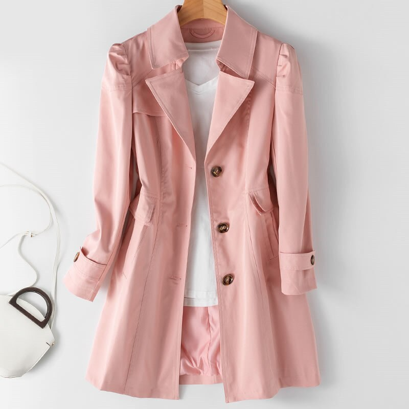 Raphaella™ Mid-Length Trench Coat 4