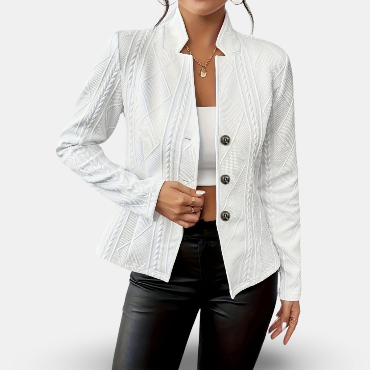 Rees™ Elegant Tailored Cardigan 0
