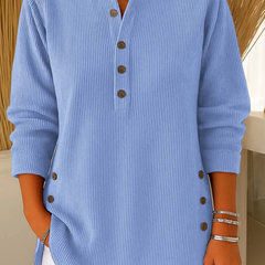 Renata™ | Ribbed Button Detail Tunic 0