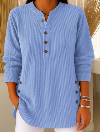 Renata™ | Ribbed Button Detail Tunic 0