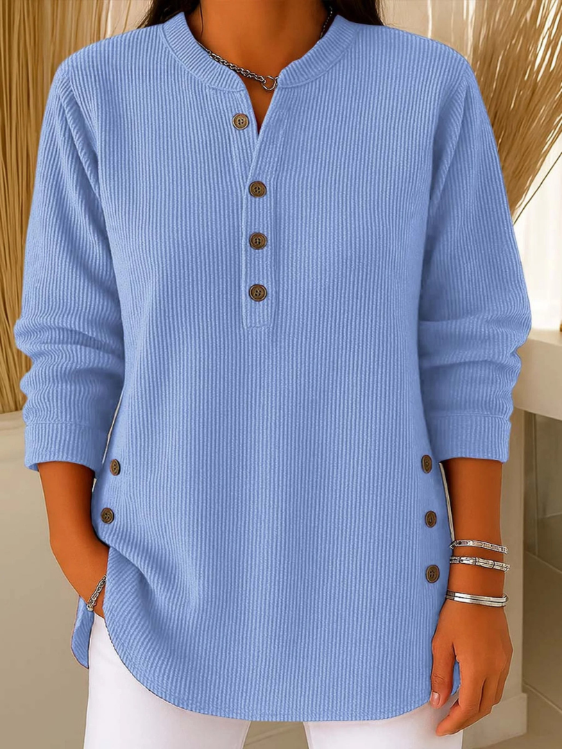 Renata™ | Ribbed Button Detail Tunic 0