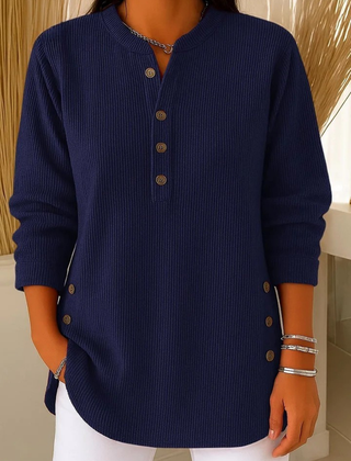 Renata™ | Ribbed Button Detail Tunic 2