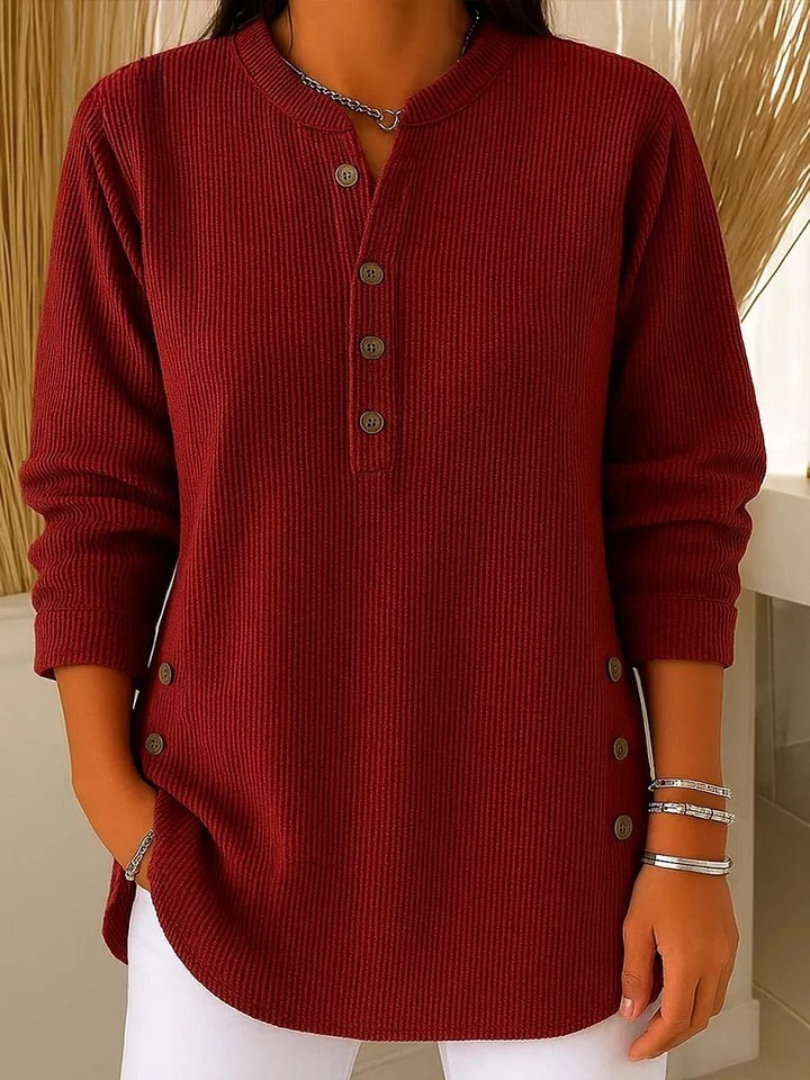 Renata™ | Ribbed Button Detail Tunic 3