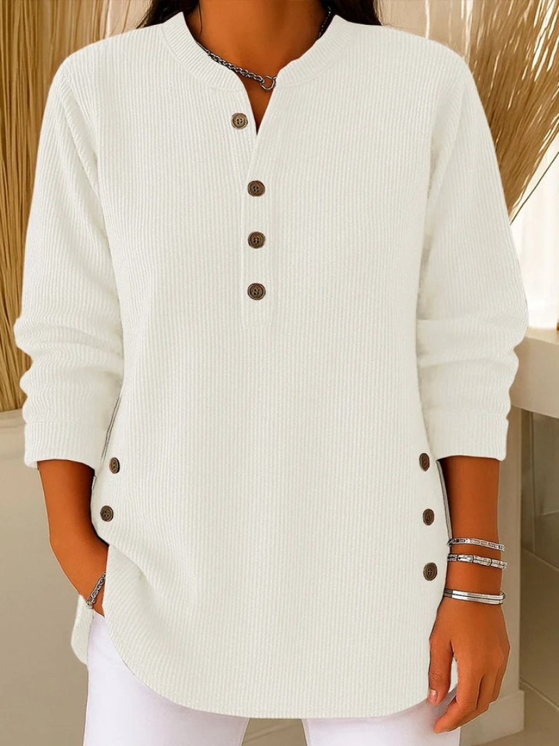 Renata™ | Ribbed Button Detail Tunic 7