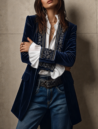 Rosalind Luxurious Velvet Jacket 0