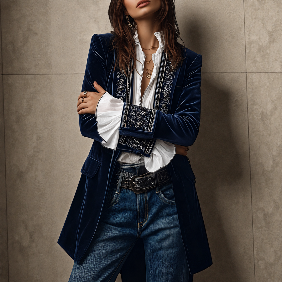 Rosalind Luxurious Velvet Jacket 0
