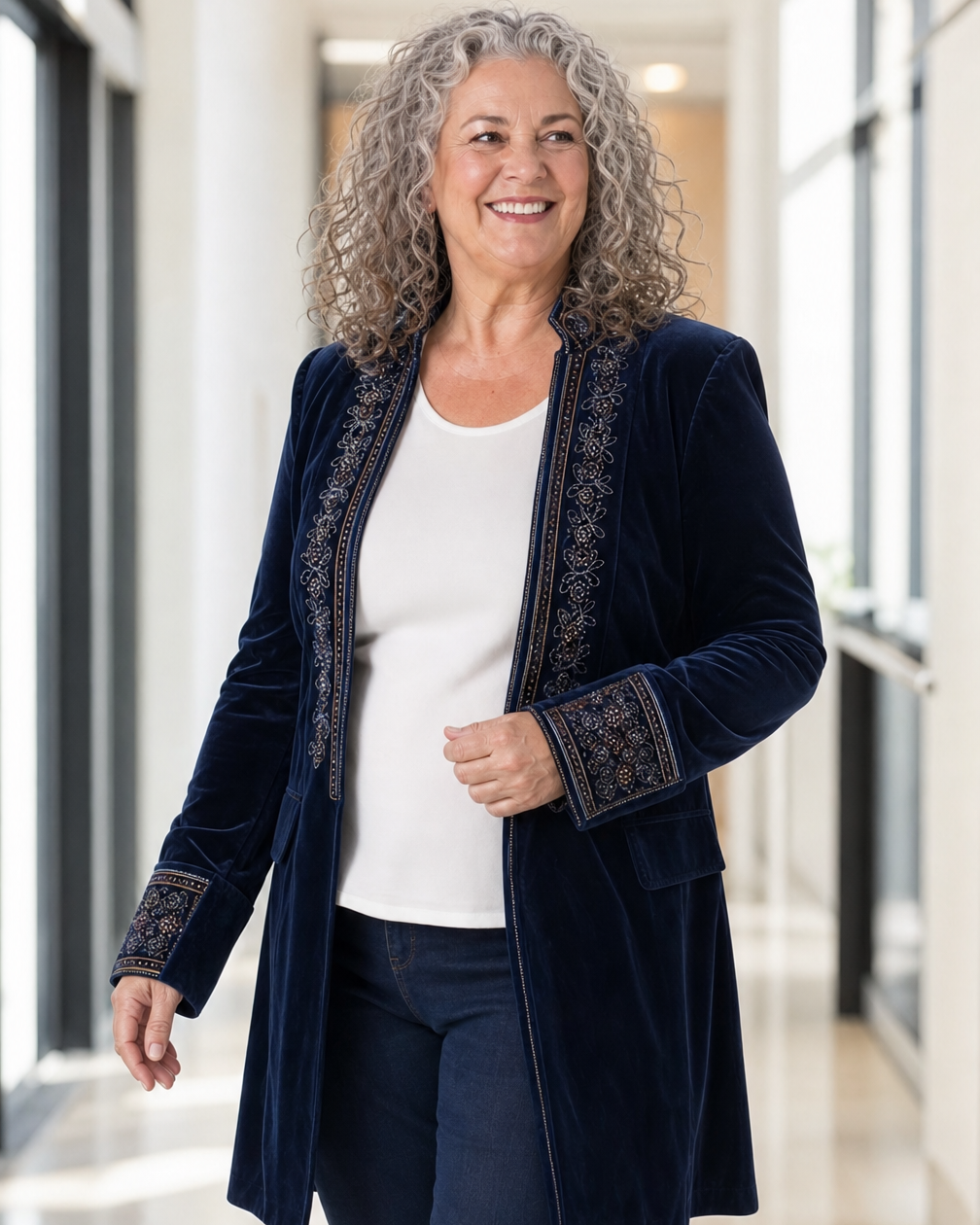 Rosalind Luxurious Velvet Jacket 1