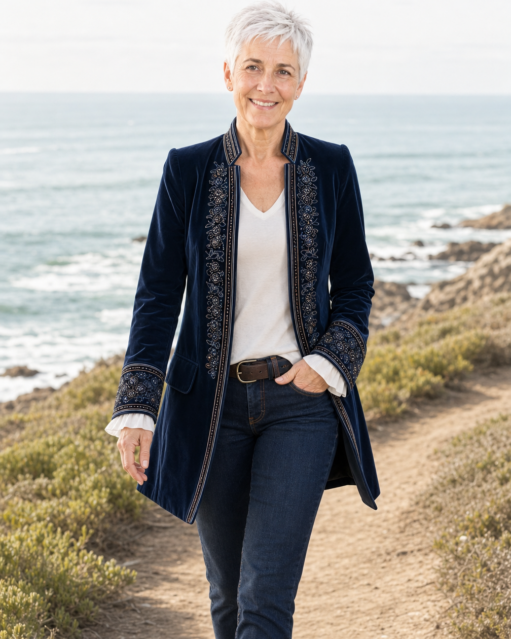 Rosalind Luxurious Velvet Jacket 3