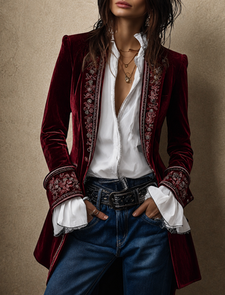 Rosalind Luxurious Velvet Jacket 6