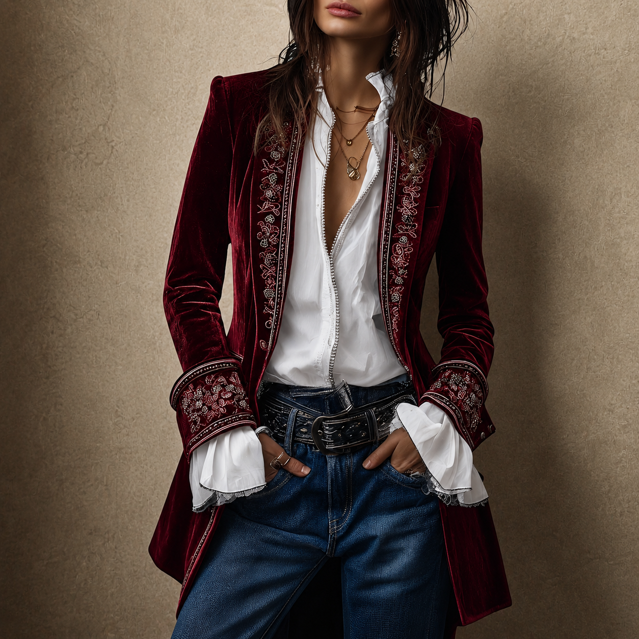 Rosalind Luxurious Velvet Jacket 6
