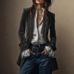 Rosalind Luxurious Velvet Jacket 7