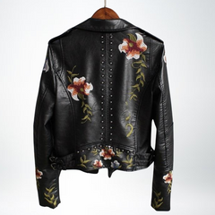Rose™  Ladies Floral Leather Jacket 2