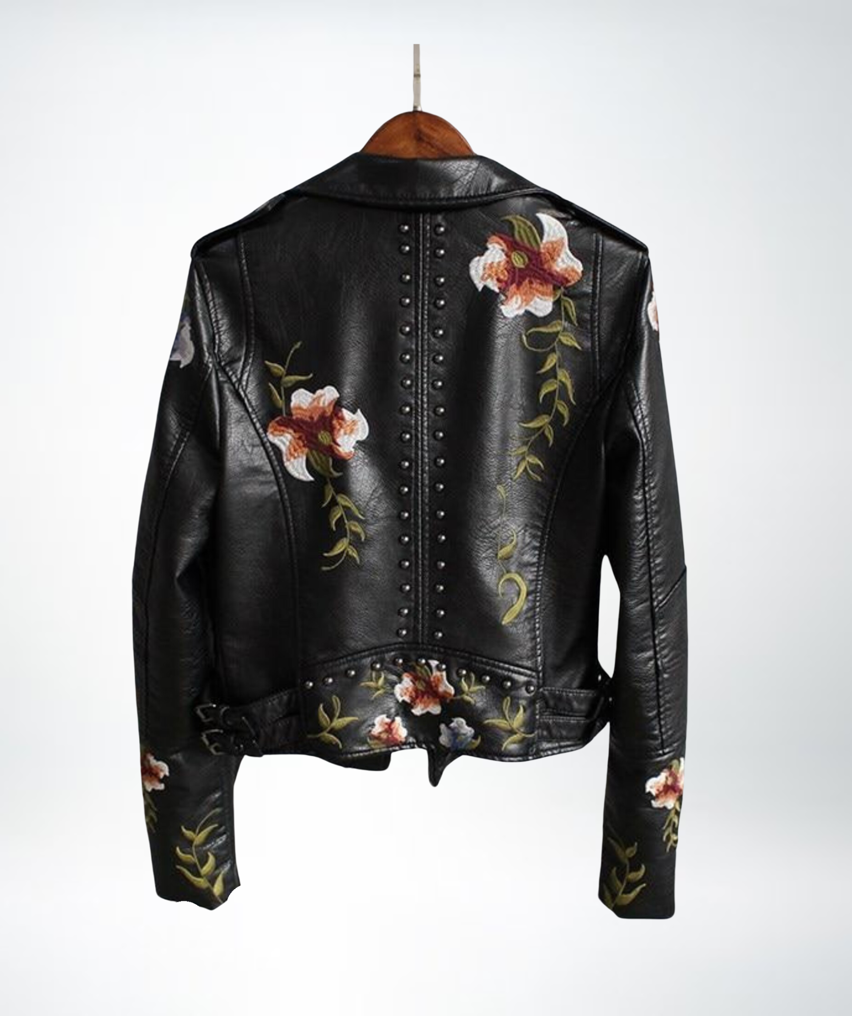 Rose™  Ladies Floral Leather Jacket 2