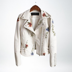 Rose™  Ladies Floral Leather Jacket 3