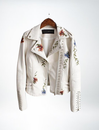Rose™  Ladies Floral Leather Jacket 3