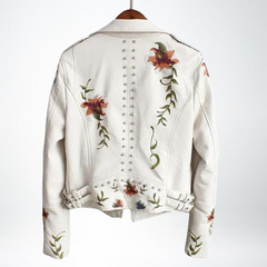 Rose™  Ladies Floral Leather Jacket 4