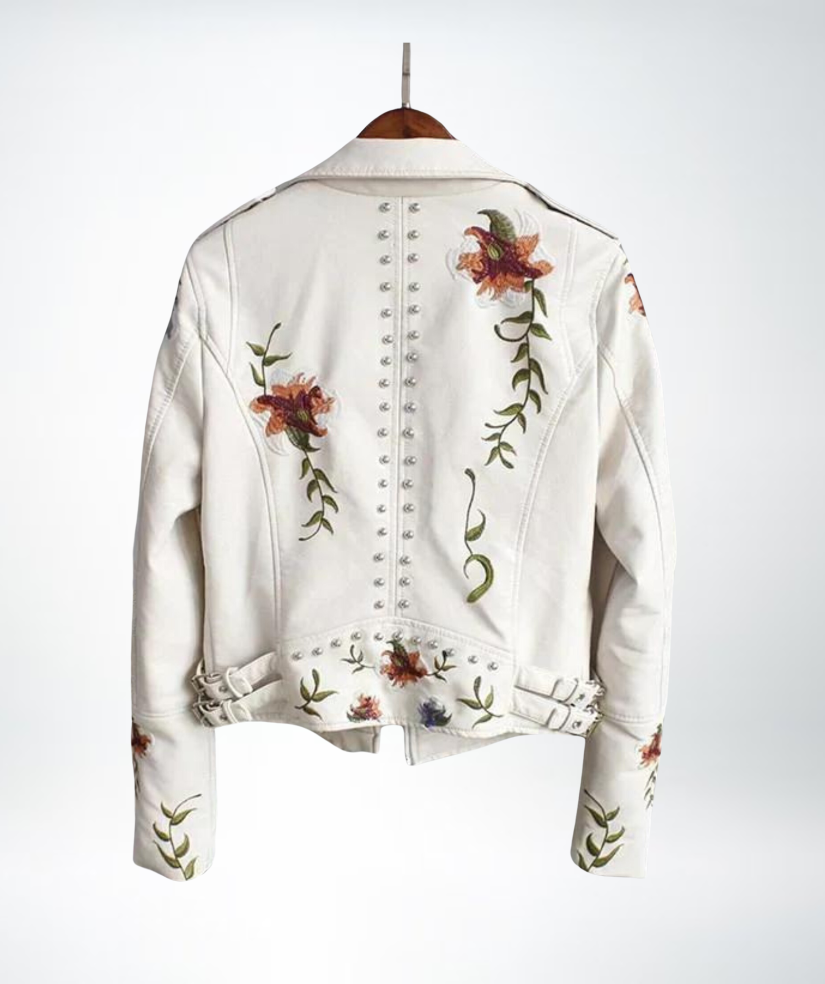 Rose™  Ladies Floral Leather Jacket 4