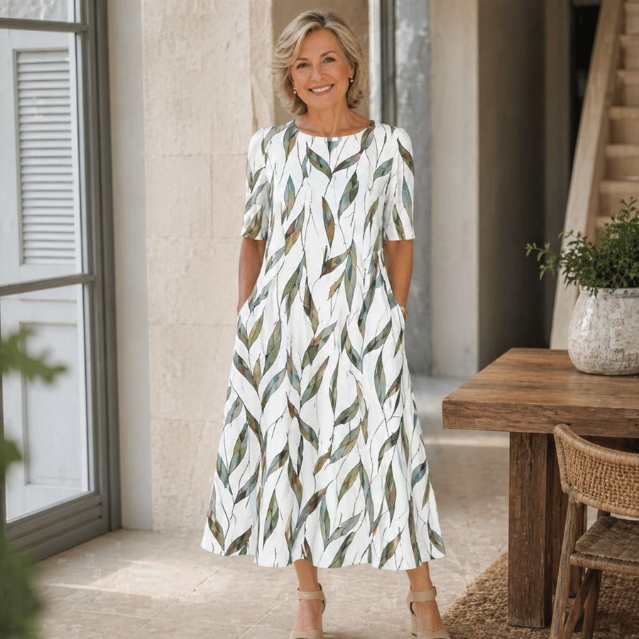 Sarah | Effortless Floral Midi Dress 1