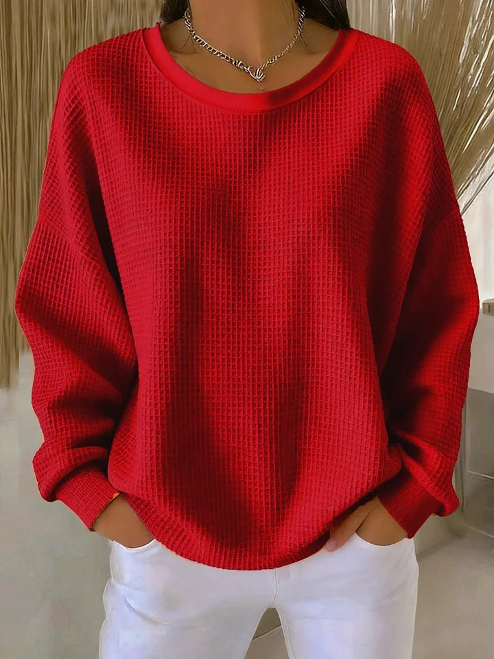 Scarlet™ | Cozy Waffle Knit Jumper 2