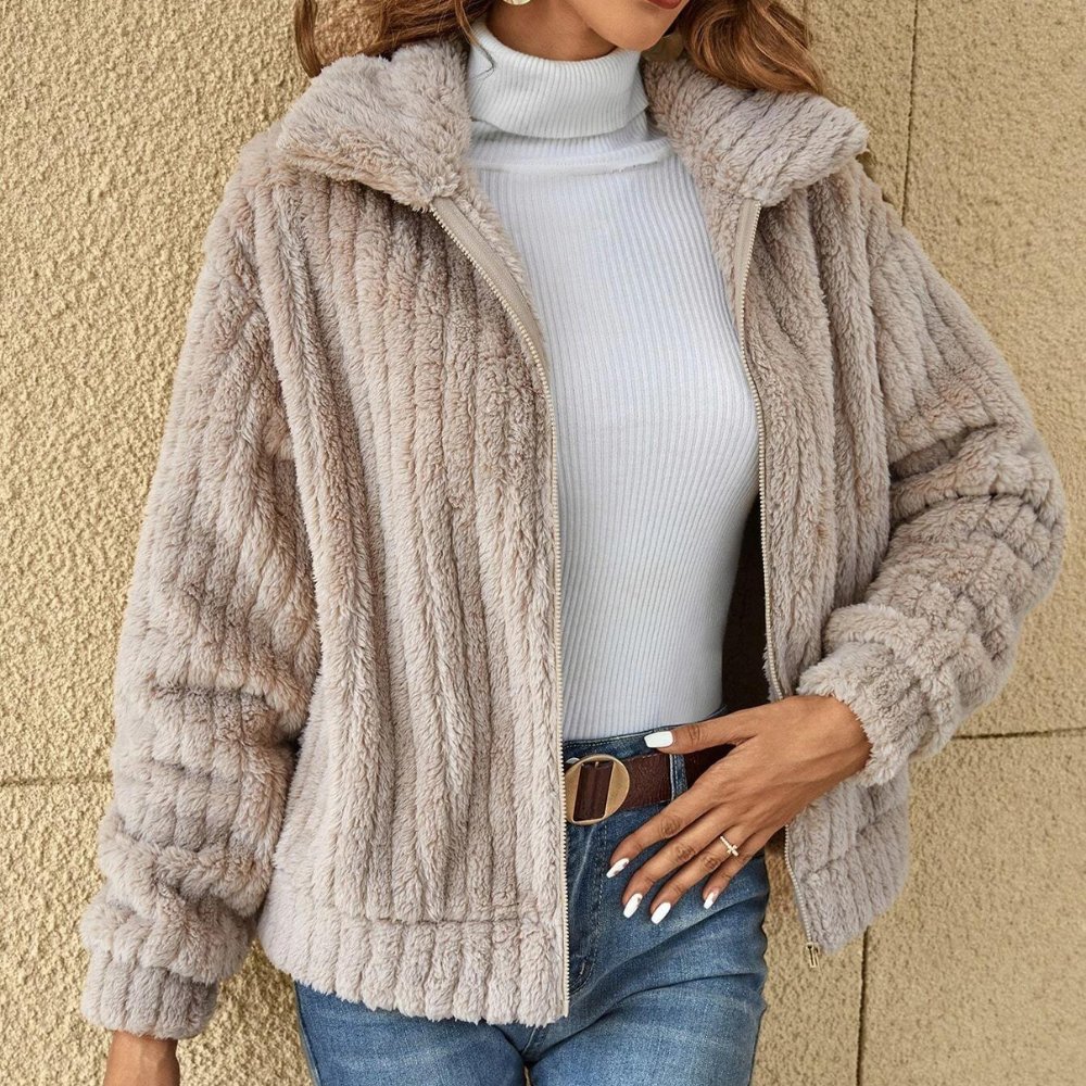 Stacey Casual Plush Cardigan 0