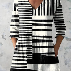 Willow| Long Blouse with V-Neck 0
