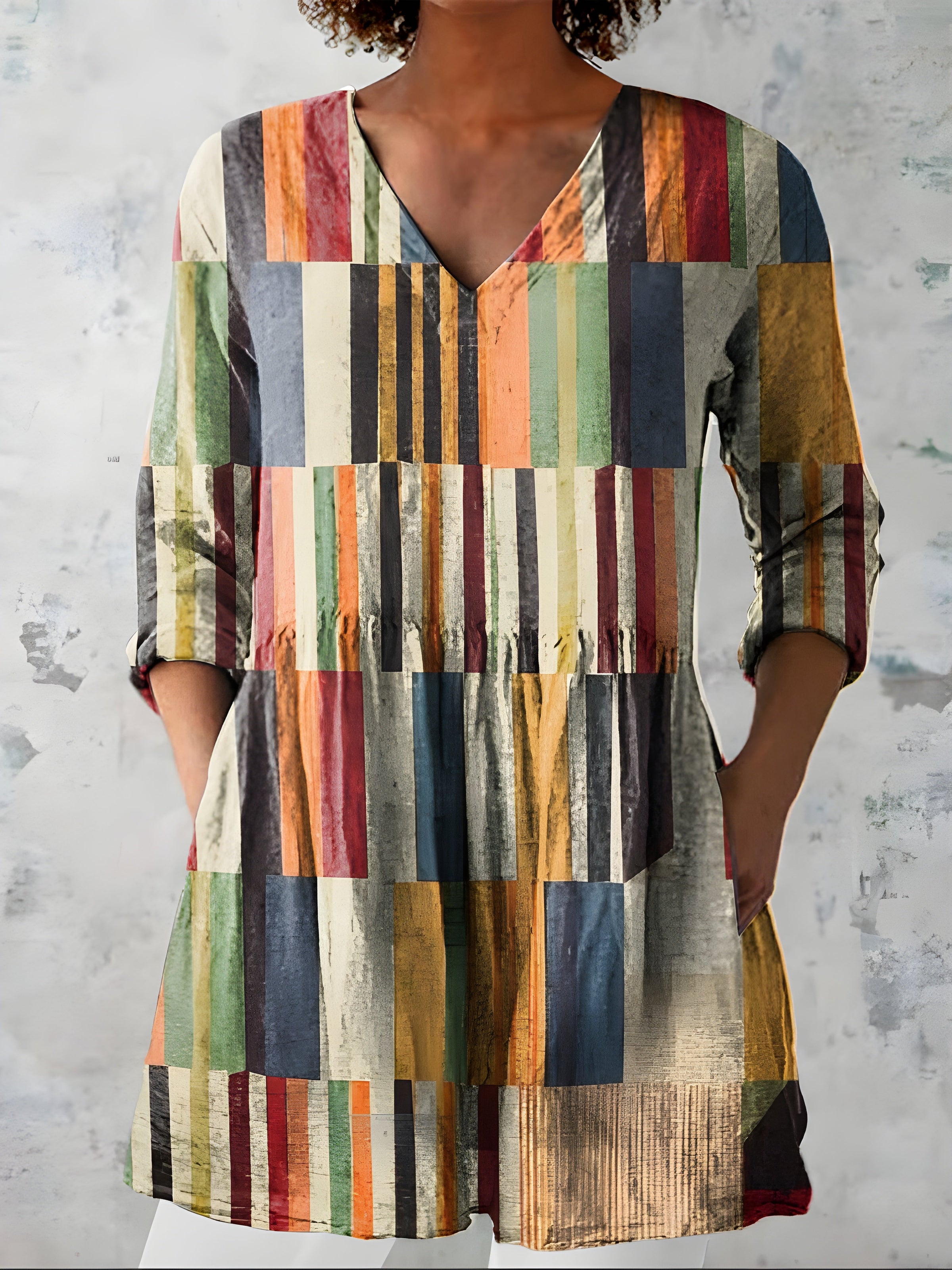 Willow| Long Blouse with V-Neck 2