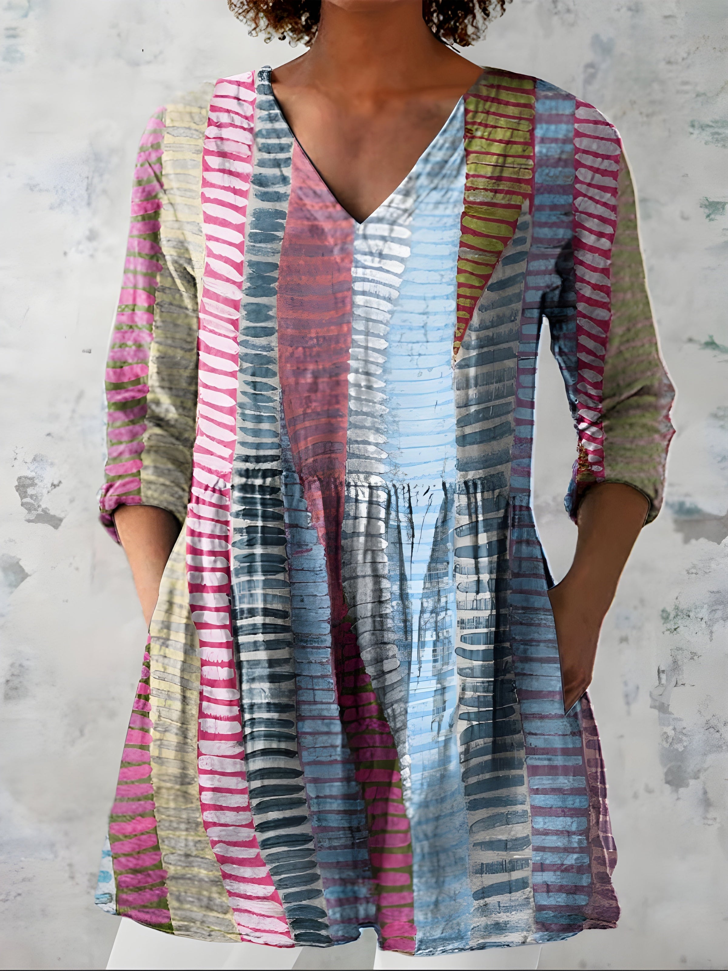 Willow| Long Blouse with V-Neck 3