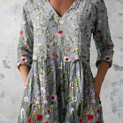 Willow| Long Blouse with V-Neck 4