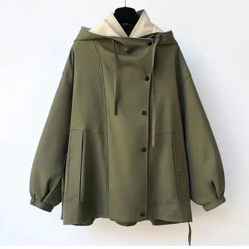 Xiandra™ Trendy Hooded Windbreaker Coat 4