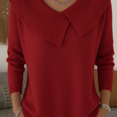 Yareli™ | Elegant Collar Knit Jumper 2