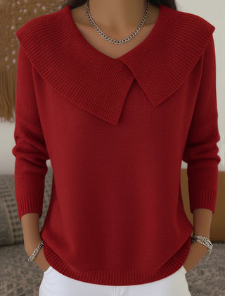 Yareli™ | Elegant Collar Knit Jumper 2