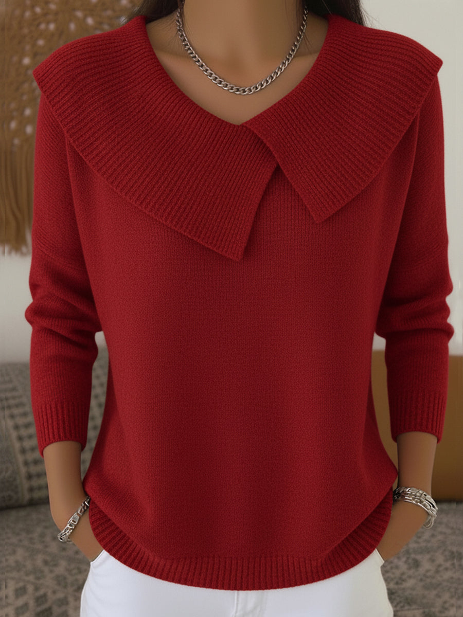 Yareli™ | Elegant Collar Knit Jumper 2