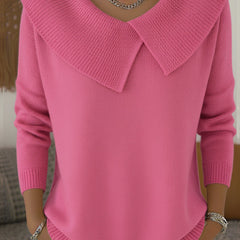 Yareli™ | Elegant Collar Knit Jumper 3