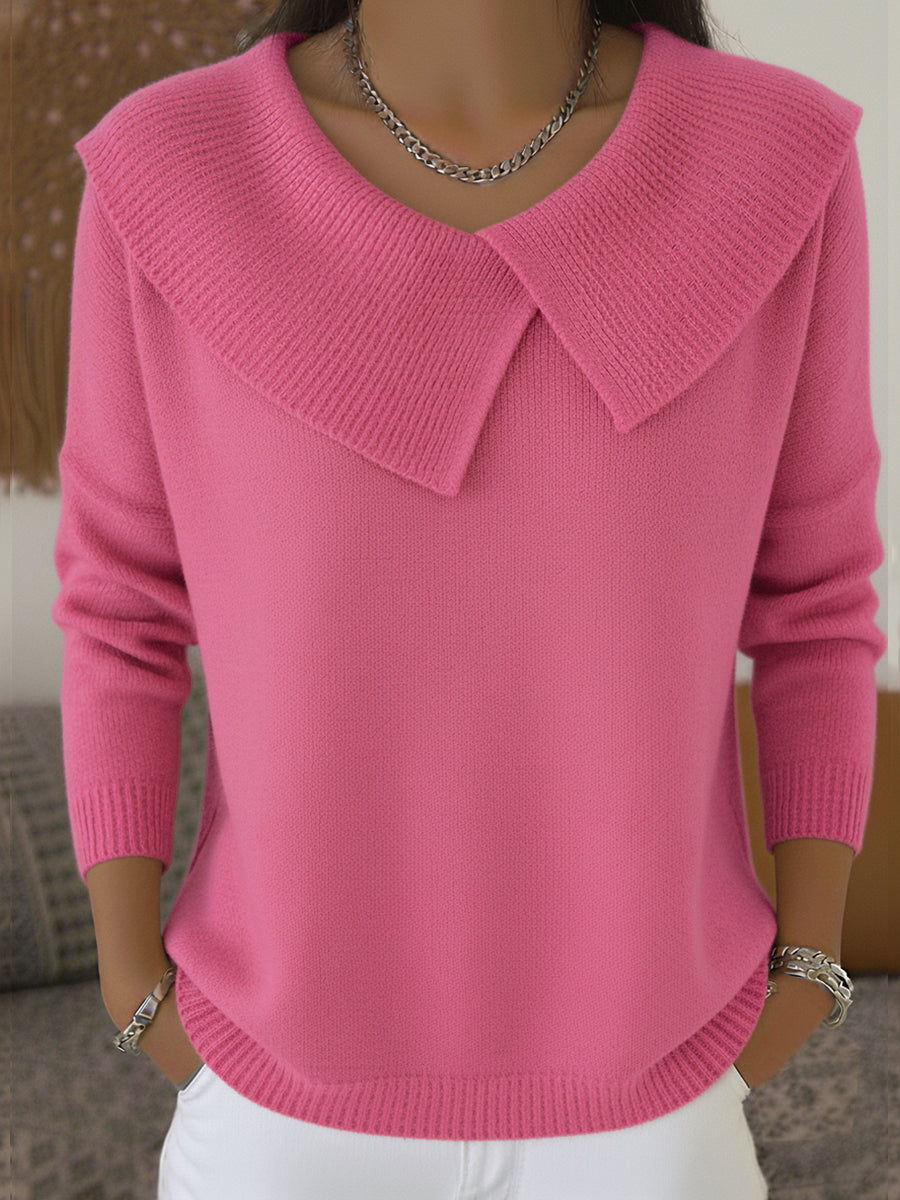 Yareli™ | Elegant Collar Knit Jumper 3