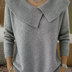 Yareli™ | Elegant Collar Knit Jumper 4