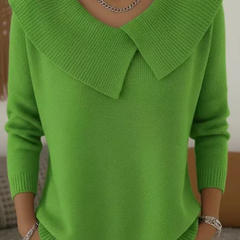 Yareli™ | Elegant Collar Knit Jumper 5