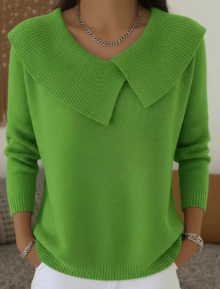 Yareli™ | Elegant Collar Knit Jumper 5