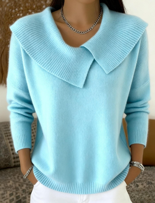 Yareli™ | Elegant Collar Knit Jumper 6